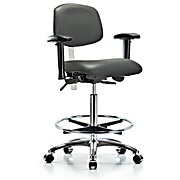 Class 100 Vinyl Clean Room Chair - Carbon Supernova Vinyl