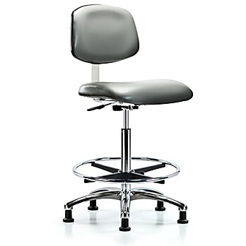 Class 10 Clean Room Vinyl Chair Chrome - Sterling Supernova Vinyl