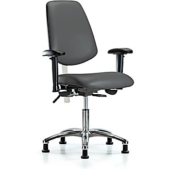 Class 100 Vinyl Clean Room Chair - Carbon Supernova Vinyl