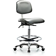 Class 100 Vinyl Clean Room Chair - Sterling Supernova Vinyl