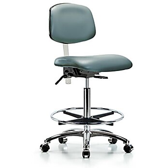 Class 100 Vinyl Clean Room Chair - Storm Supernova Vinyl