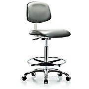 Class 10 Clean Room Vinyl Chair Chrome - Sterling Supernova Vinyl