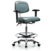Class 100 Vinyl Clean Room Chair - Storm Supernova Vinyl