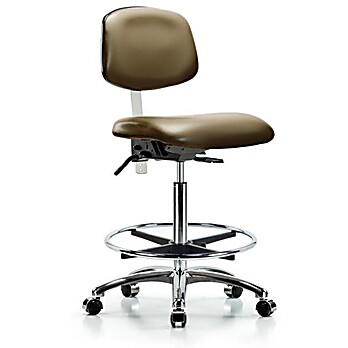 Class 100 Vinyl Clean Room Chair - Taupe Supernova Vinyl