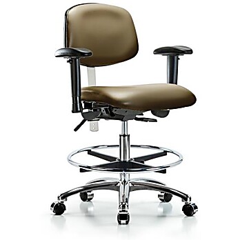 Class 100 Vinyl Clean Room Chair - Taupe Supernova Vinyl
