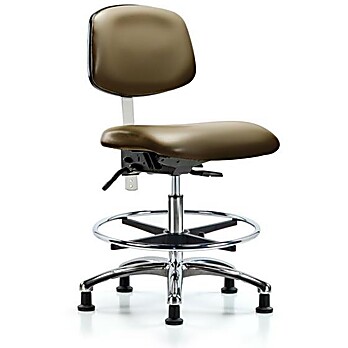 Class 100 Vinyl Clean Room Chair - Taupe Supernova Vinyl