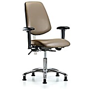 Class 100 Vinyl Clean Room Chair - Taupe Supernova Vinyl