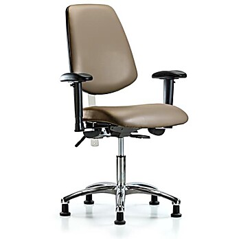 Class 100 Vinyl Clean Room Chair - Taupe Supernova Vinyl