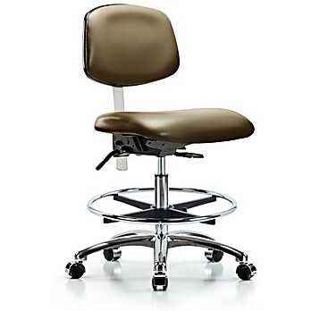Class 100 Vinyl Clean Room Chair - Taupe Supernova Vinyl