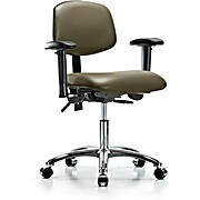 Vinyl Chair Chrome - Taupe Supernova Vinyl