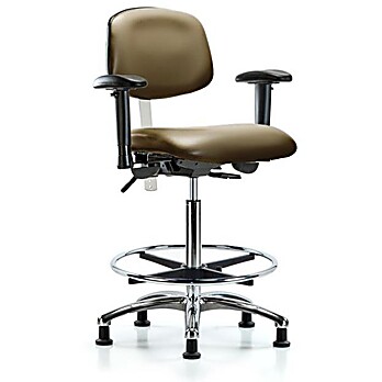 Class 100 Vinyl Clean Room Chair - Taupe Supernova Vinyl