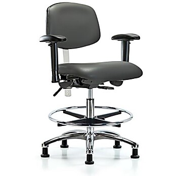 Class 100 Vinyl Clean Room Chair - Carbon Supernova Vinyl