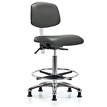 Class 100 Vinyl Clean Room Chair - Carbon Supernova Vinyl