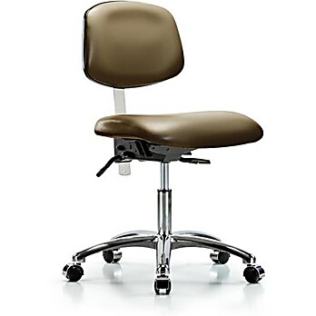 Class 100 Vinyl Clean Room Chair - Taupe Supernova Vinyl