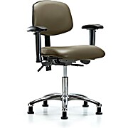 Vinyl Chair Chrome - Taupe Supernova Vinyl