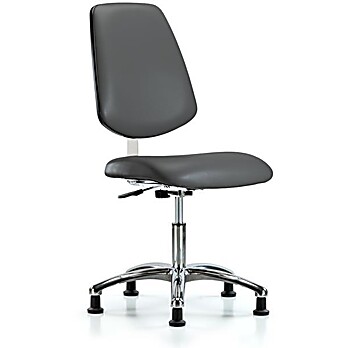 Class 10 Clean Room Vinyl Chair Chrome - Carbon Supernova Vinyl