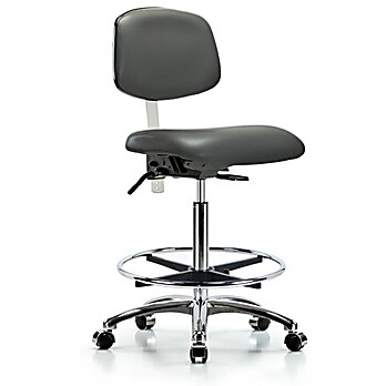 Class 100 Vinyl Clean Room Chair - Carbon Supernova Vinyl