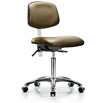 Class 100 Vinyl Clean Room Chair - Taupe Supernova Vinyl