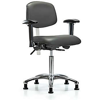 Class 100 Vinyl Clean Room Chair - Carbon Supernova Vinyl