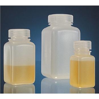 High-Density Polyethylene Square Storage Bottles