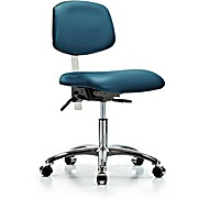 Class 100 Vinyl Clean Room Chair - Marine Blue Supernova Vinyl