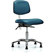 Class 100 Vinyl Clean Room Chair - Marine Blue Supernova Vinyl