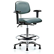 Class 100 Vinyl Clean Room Chair - Storm Supernova Vinyl