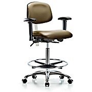 Class 100 Vinyl Clean Room Chair - Taupe Supernova Vinyl