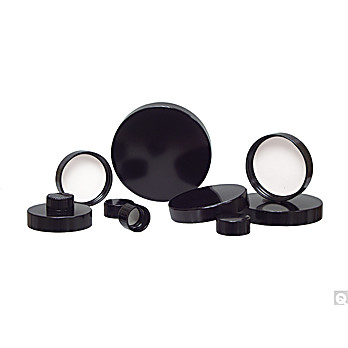 Pulp/Vinyl Lined Black Phenolic Caps