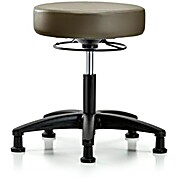 Vinyl Stool without Back - Marine Blue Supernova Vinyl