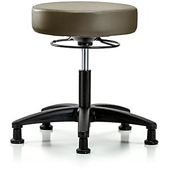 Vinyl Stool without Back - Marine Blue Supernova Vinyl