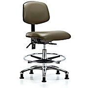 Vinyl Chair Chrome - Taupe Supernova Vinyl