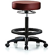 Vinyl Stool without Back - High Bench Height Taupe Supernova Vinyl