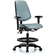Vinyl Chair - Medium Bench Height with Medium Back, Storm Supernova Vinyl