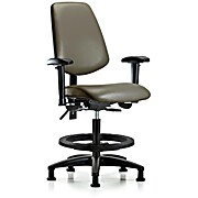 Vinyl Chair - Medium Bench Height with Medium Back, Taupe Supernova Vinyl