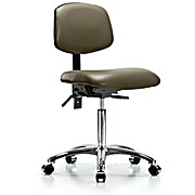 Vinyl Chair Chrome - Taupe Supernova Vinyl