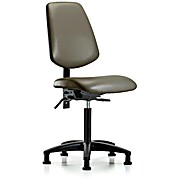 Vinyl Chair - Medium Bench Height with Taupe Supernova Vinyl