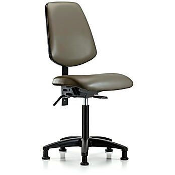 Vinyl Chair - Medium Bench Height with Taupe Supernova Vinyl