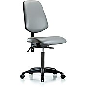 Vinyl Chair - Medium Bench Height with Sterling Supernova Vinyl