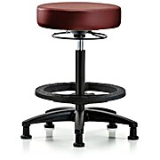 Vinyl Stool without Back - High Bench Height Taupe Supernova Vinyl
