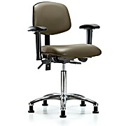 Vinyl Chair Chrome - Taupe Supernova Vinyl