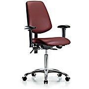 Vinyl Chair Chrome - Medium Bench Height with Borscht Supernova Vinyl