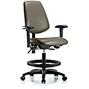 Vinyl Chair - Medium Bench Height with Medium Back, Taupe Supernova Vinyl