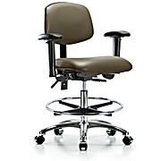 Vinyl Chair Chrome - Taupe Supernova Vinyl