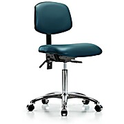 Vinyl Chair Chrome - Marine Blue Supernova Vinyl