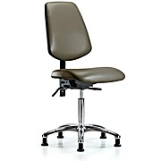Vinyl Chair Chrome - Taupe Supernova Vinyl