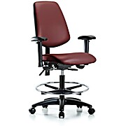 Vinyl Chair - Medium Bench Height with Medium Back, Borscht Supernova Vinyl