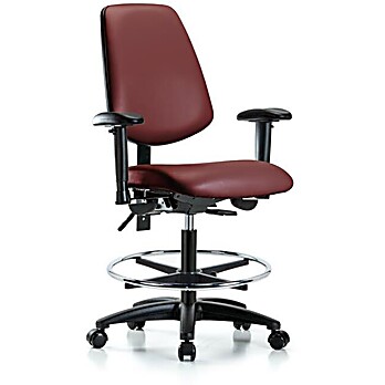 Vinyl Chair - Medium Bench Height with Medium Back, Borscht Supernova Vinyl