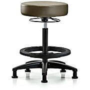 Vinyl Stool without Back - High Bench Height Marine Blue Supernova Vinyl