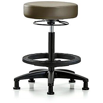 Vinyl Stool without Back - High Bench Height Marine Blue Supernova Vinyl